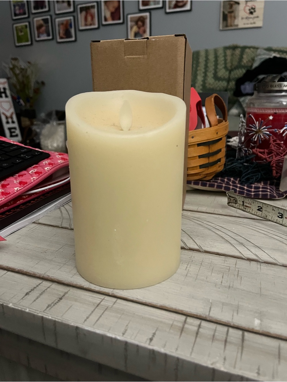 Luminara Ivory LED Pillar Candle -